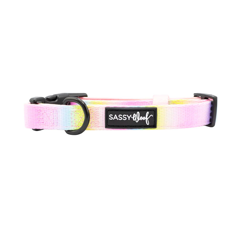 Sassy Woof Collar - Pink Seal