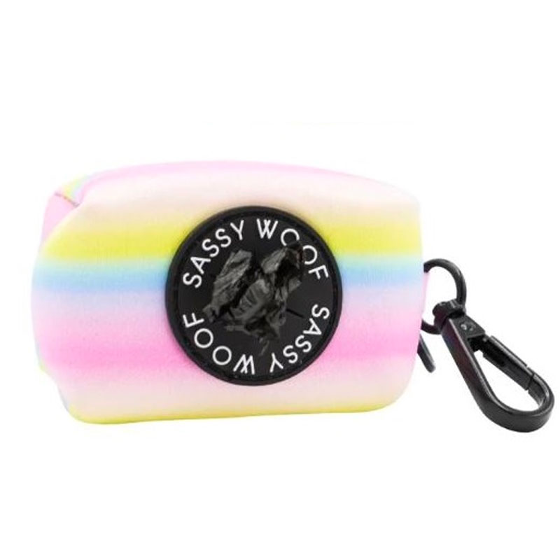 Dog Waste Bag Holder - Pink Seal